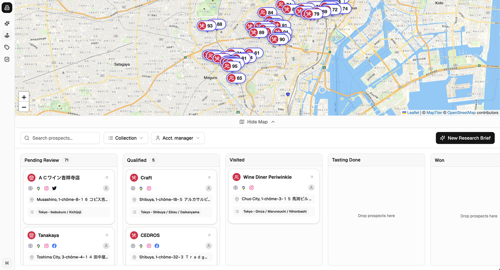 Vinte AI Platform Dashboard